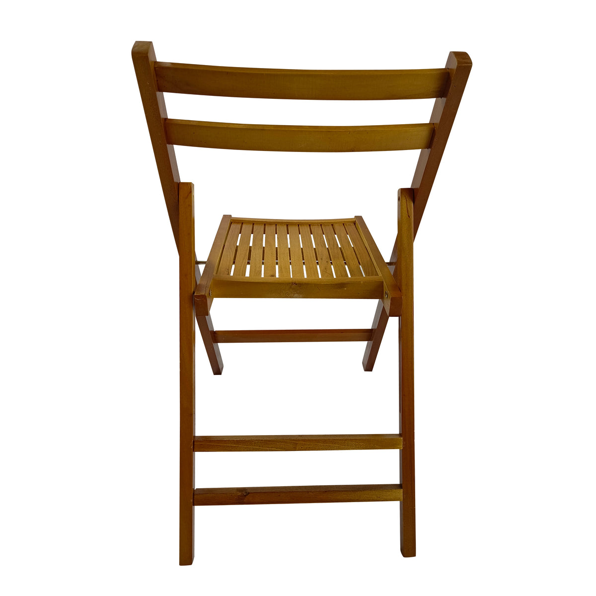 Furniture Slatted Wood Folding Special Event Chair - Set of 4