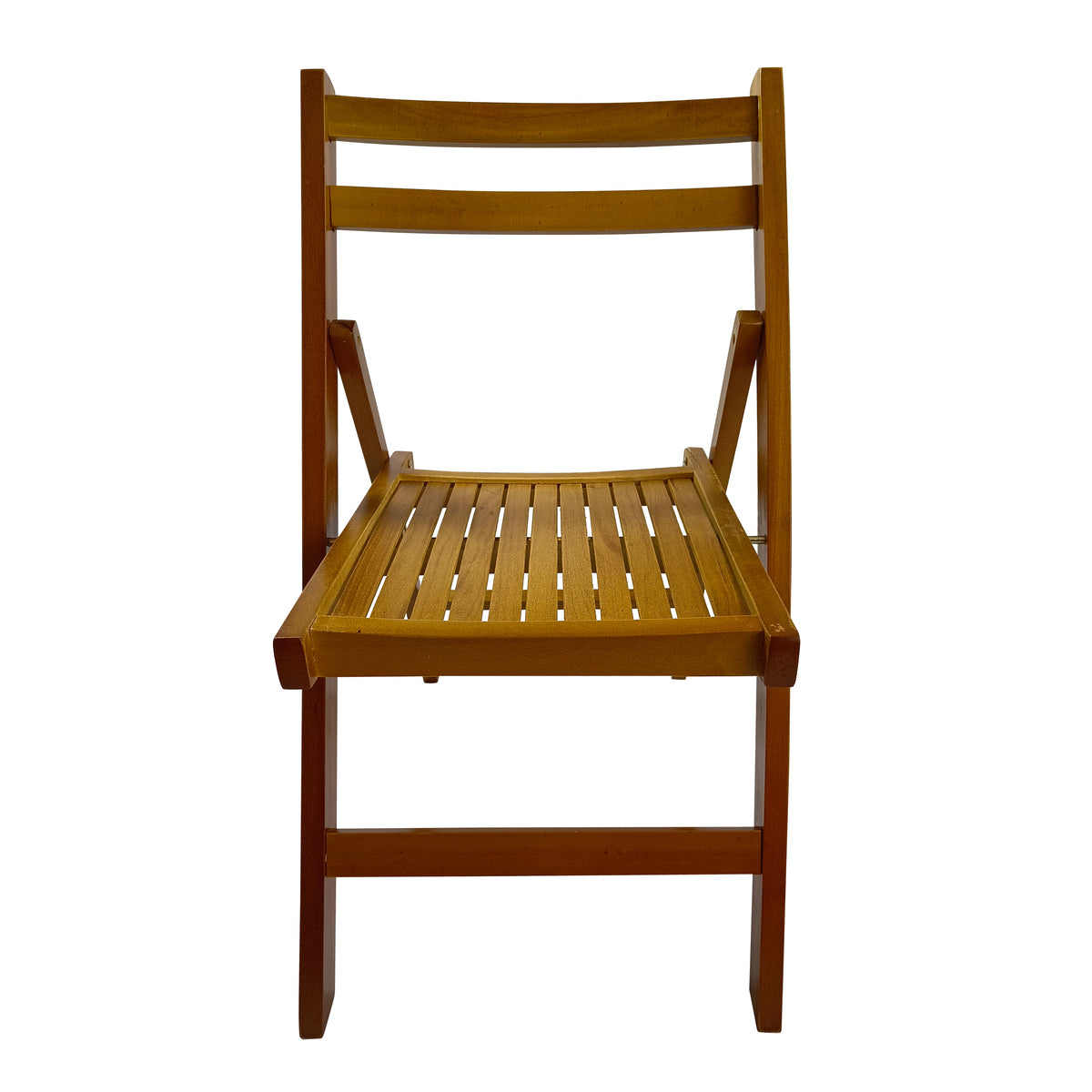 Furniture Slatted Wood Folding Special Event Chair - Set of 4