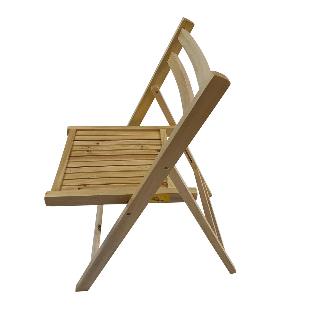 Slatted Wood Folding Chairs - Set of 4