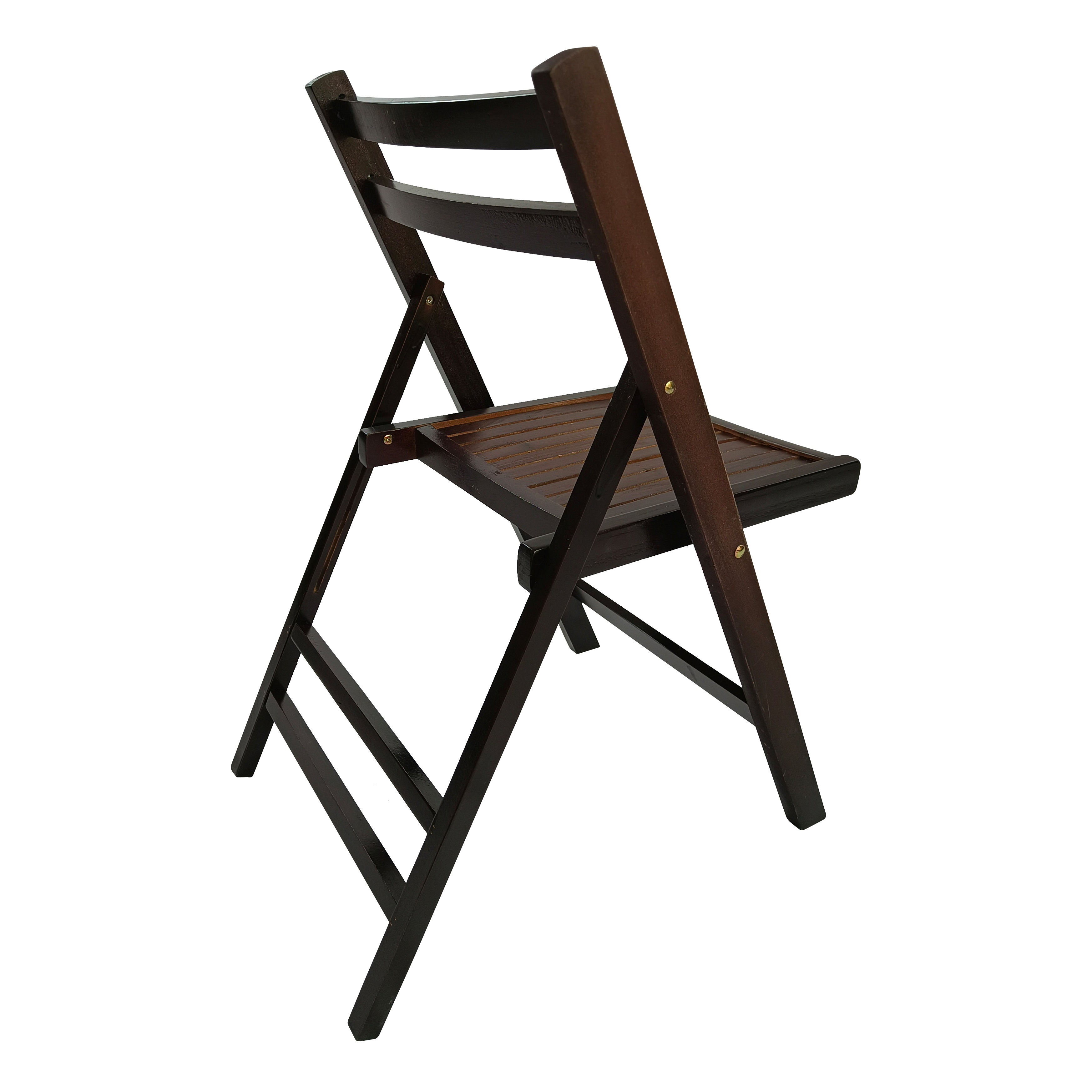 Furniture Slatted Wood Folding Special Event Chair - Cherry, Set of 4