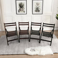 Furniture Slatted Wood Folding Special Event Chair - Cherry, Set of 4