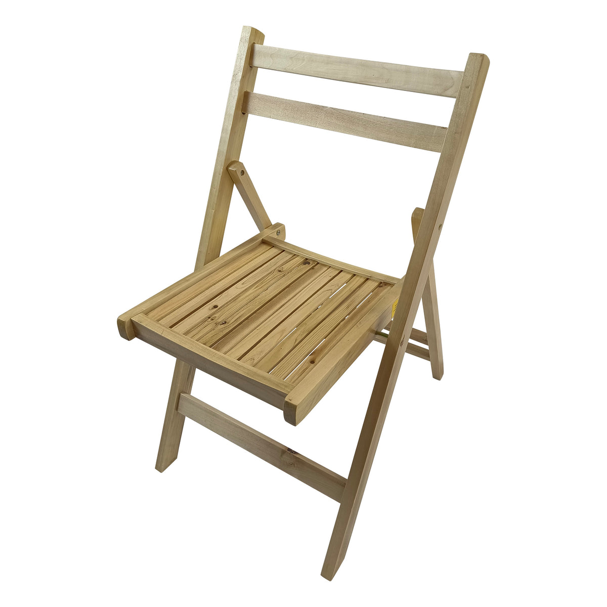 Slatted Wood Folding Chairs - Set of 4