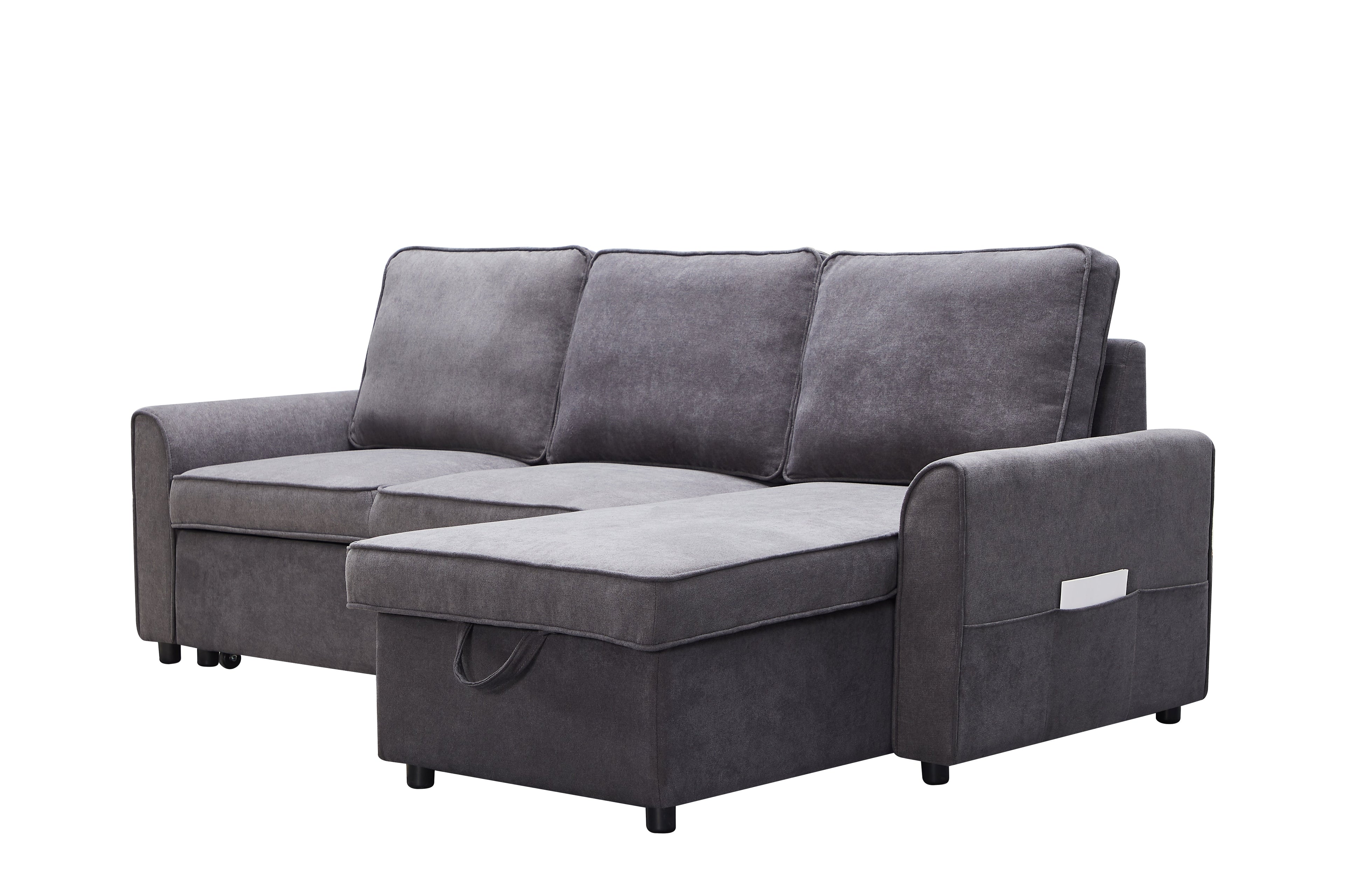 Modern Modular L-Shaped Sofa Bed with Chaise Longue