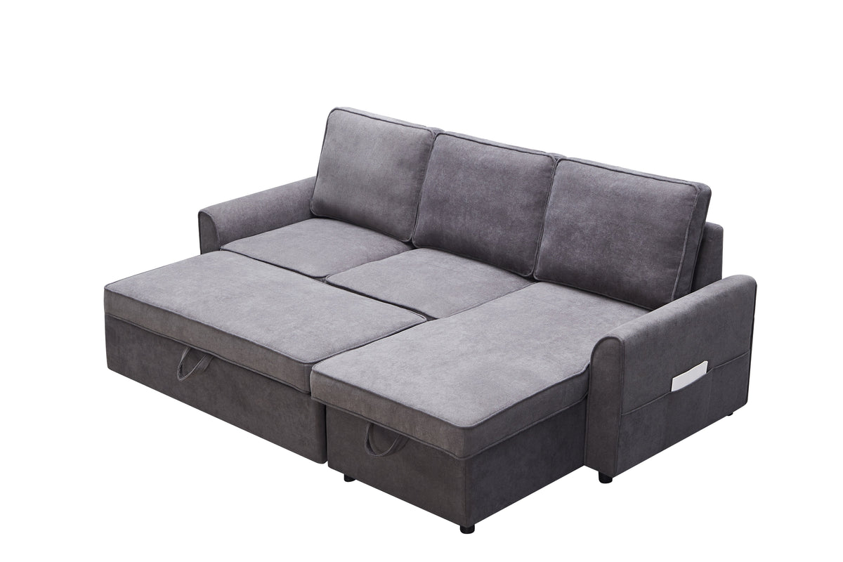 Modern Modular L-Shaped Sofa Bed with Chaise Longue