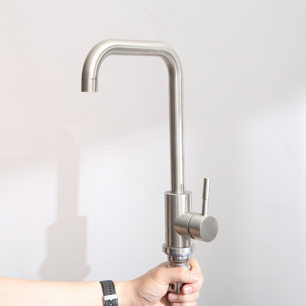 24-Inch Stainless Steel Washing Sink with Faucet Hoses and Drain Head