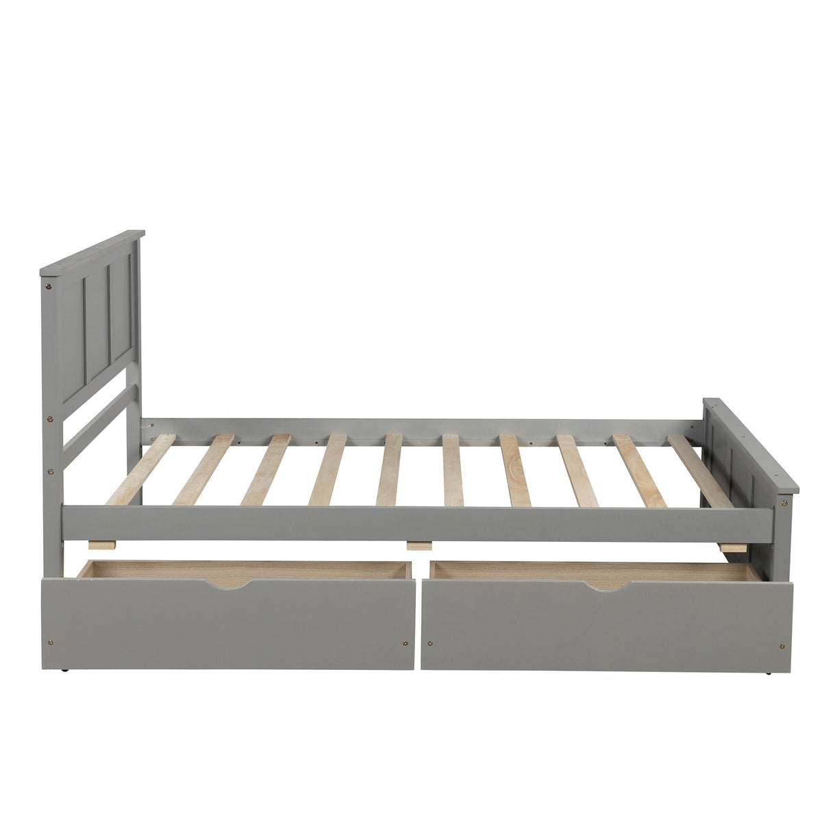Twin Size Platform Storage Bed with Two Drawers