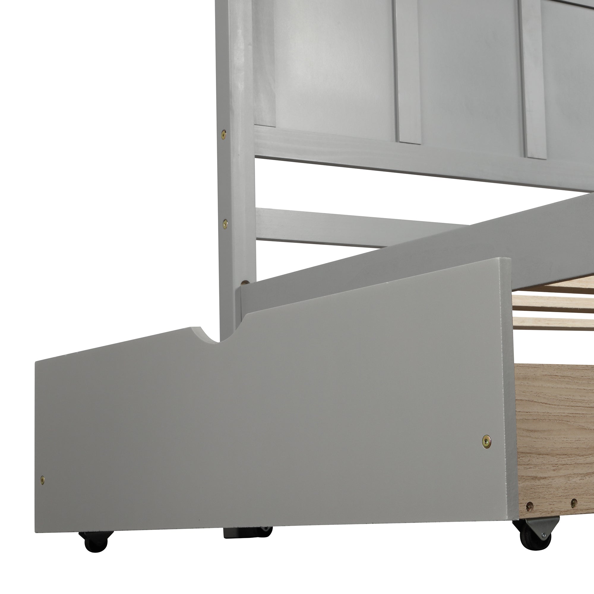 Twin Size Platform Storage Bed with Two Drawers