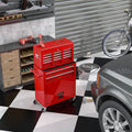 High Capacity Rolling Tool Chest with Wheels and Drawers, 8-Drawer Tool Storage Cabinet - Red