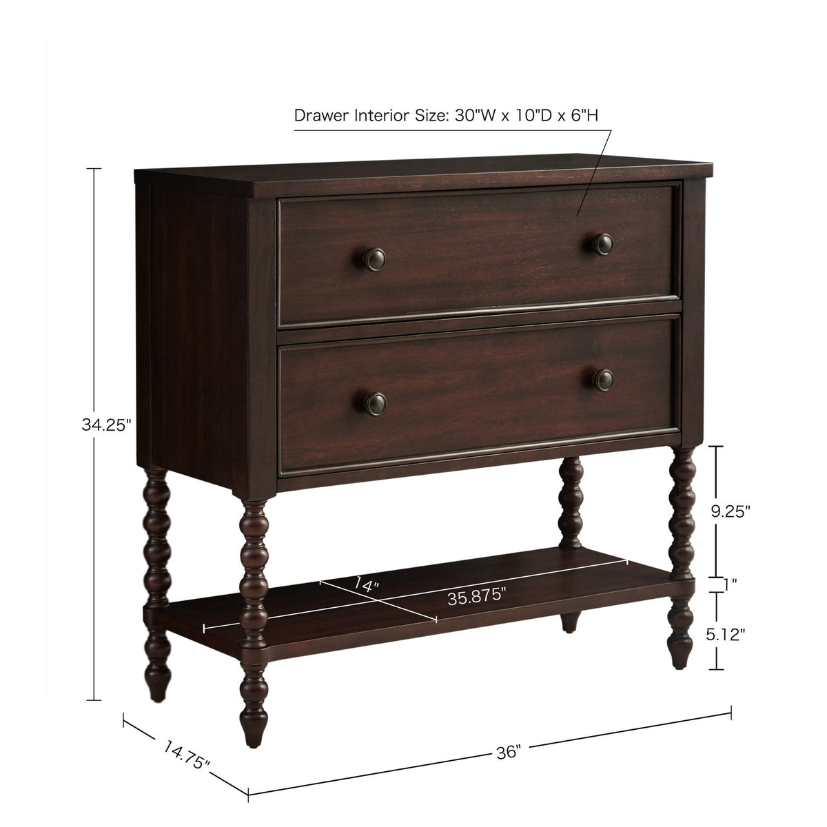 2 Drawer Accent Chest Morocco