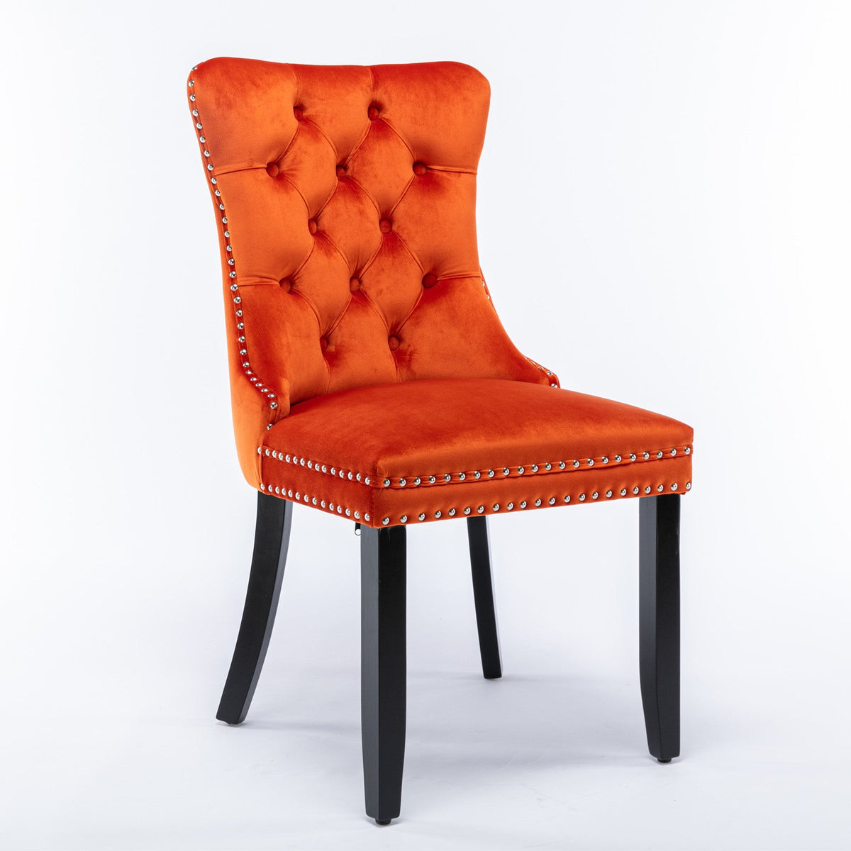 Nikki Collection Modern Velvet Upholstered Dining Chair Set