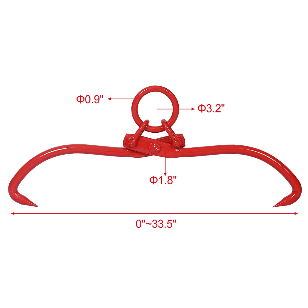 Skidding Tongs with Ring 32 Inch