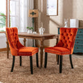 Nikki Collection Modern Velvet Upholstered Dining Chair Set