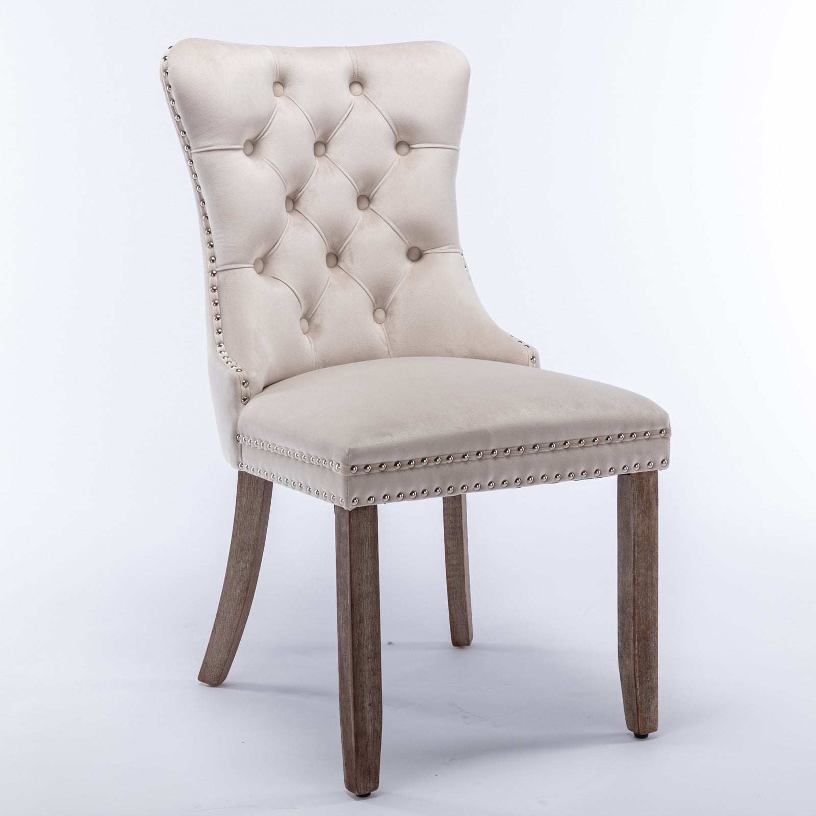 Nikki Collection Modern Velvet Upholstered Dining Chair Set