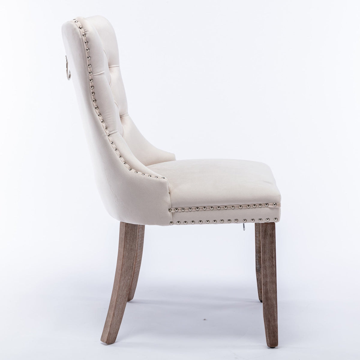Nikki Collection Modern Velvet Upholstered Dining Chair Set