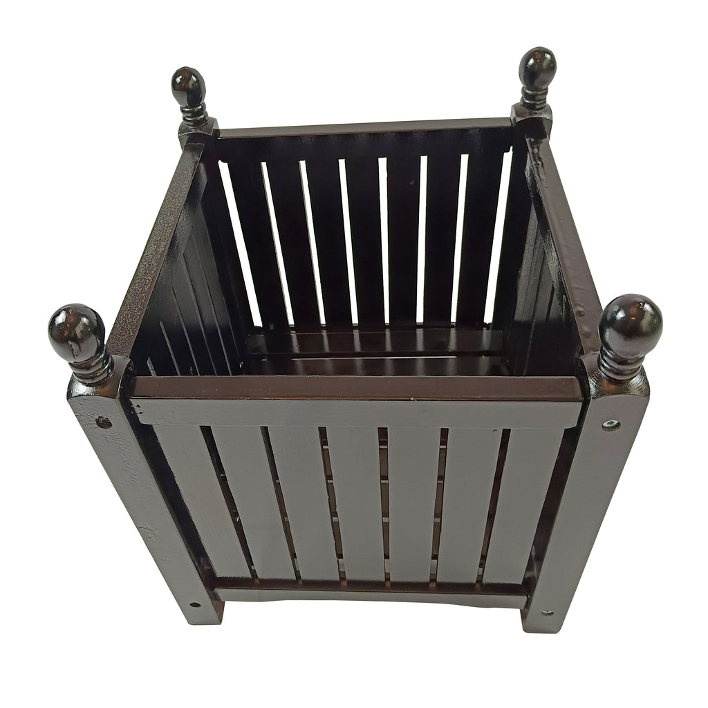Wood Outdoor Square Wooden Flower and Herb Pot