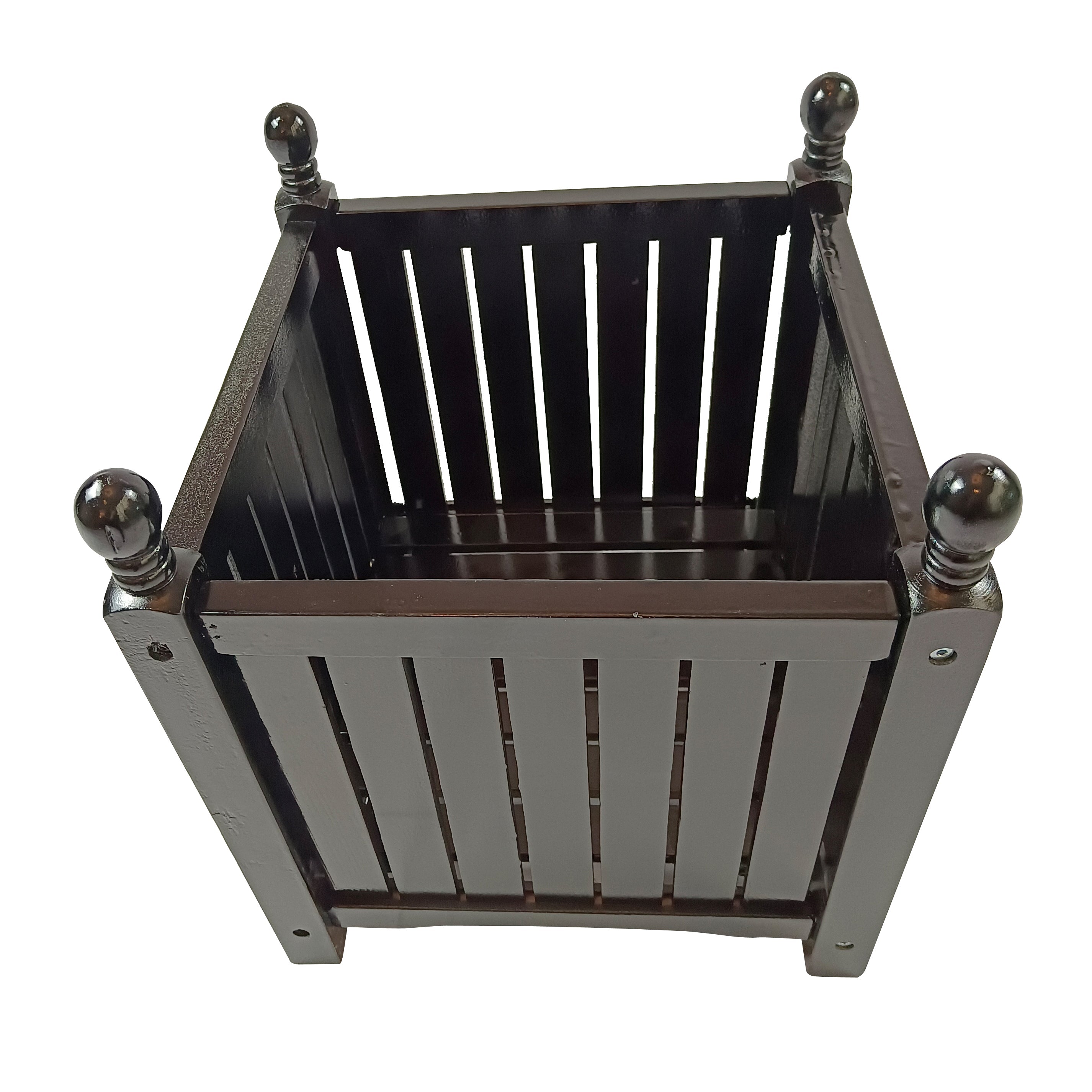 Wood Outdoor Square Wooden Flower and Herb Pot