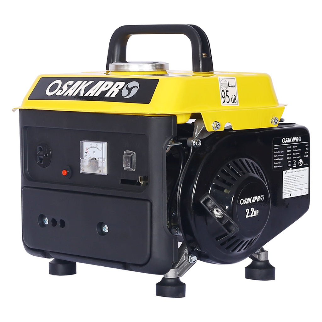 Portable Generator - Outdoor Generator Low Noise, Gas Powered
