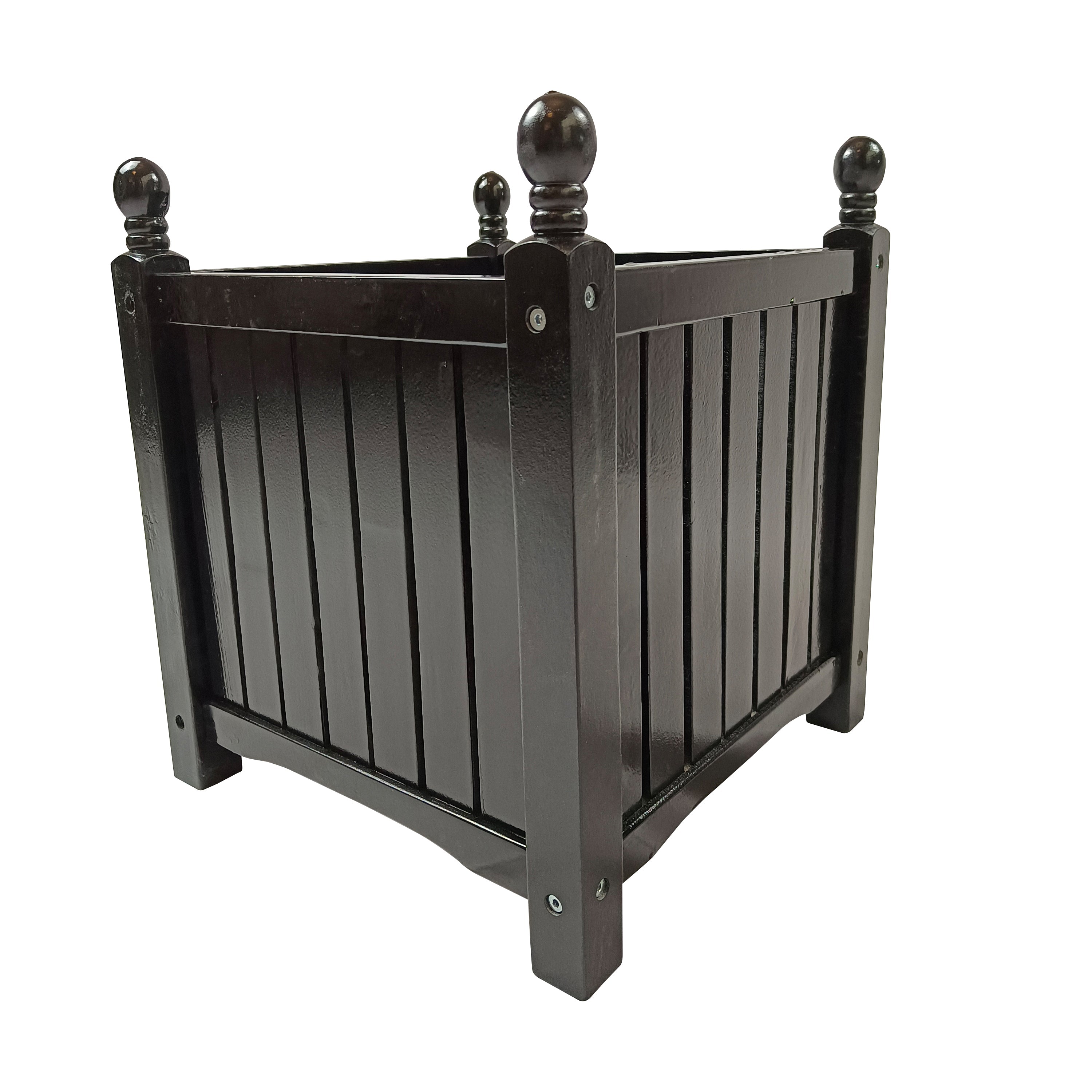 Wood Outdoor Square Wooden Flower and Herb Pot