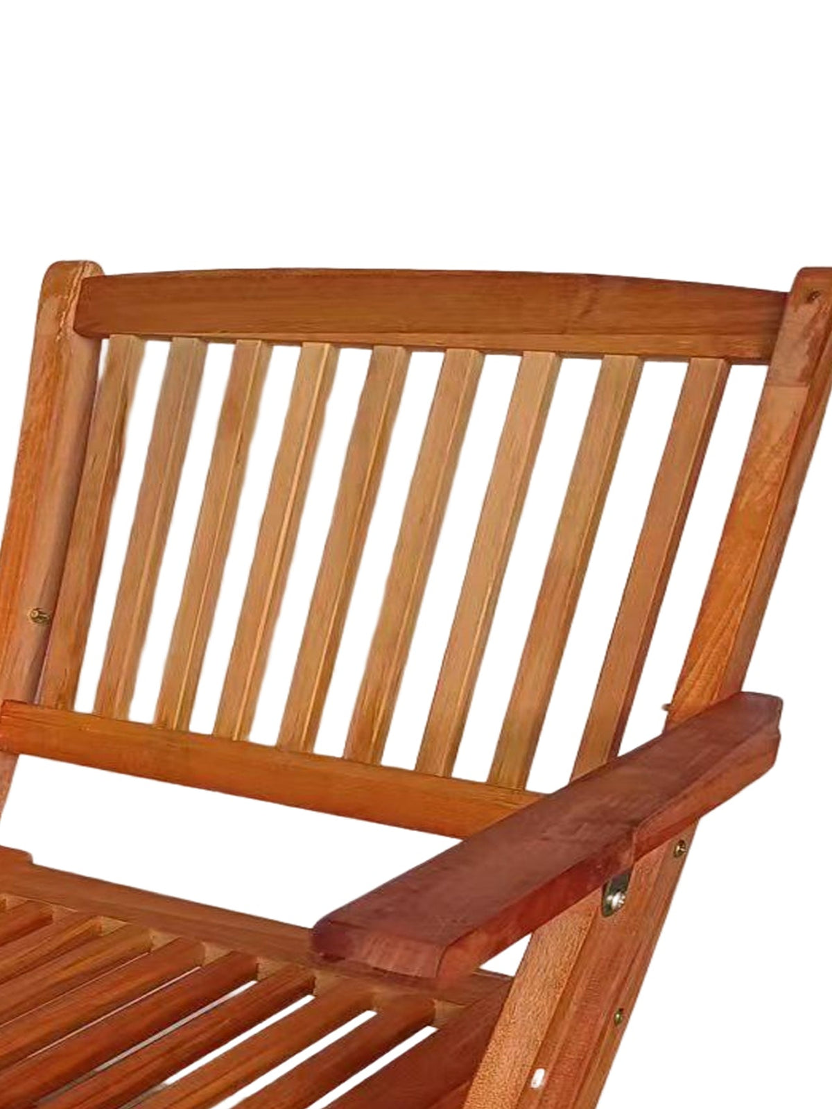 Foldable Patio Dining Set with 4 Folding Chairs - Teak