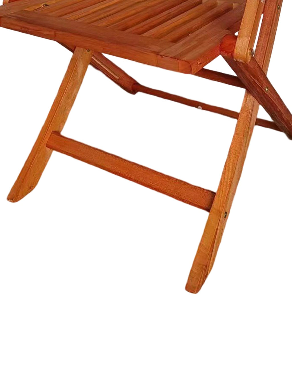 Foldable Patio Dining Set with 4 Folding Chairs - Teak