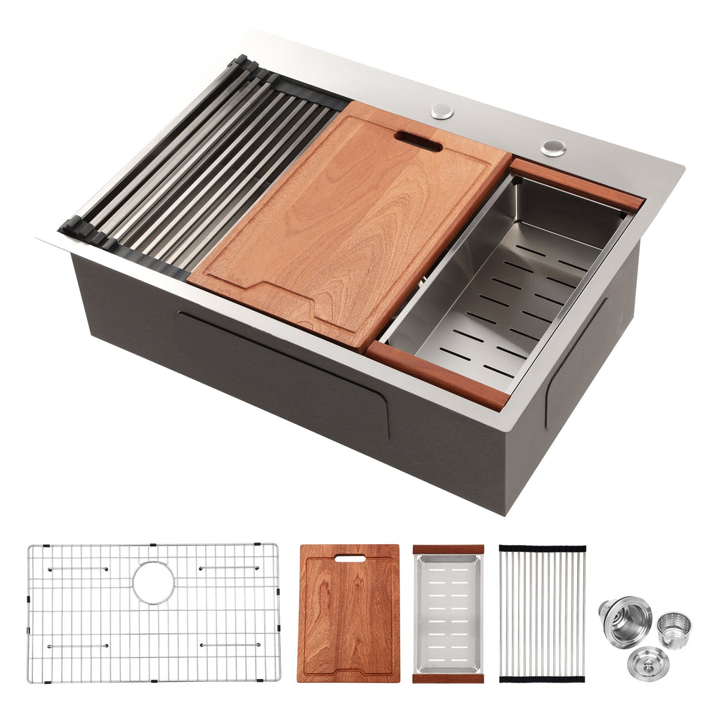 30 Drop Kitchen Sink - 30 x 22 x 10 Inch Kitchen Sink
