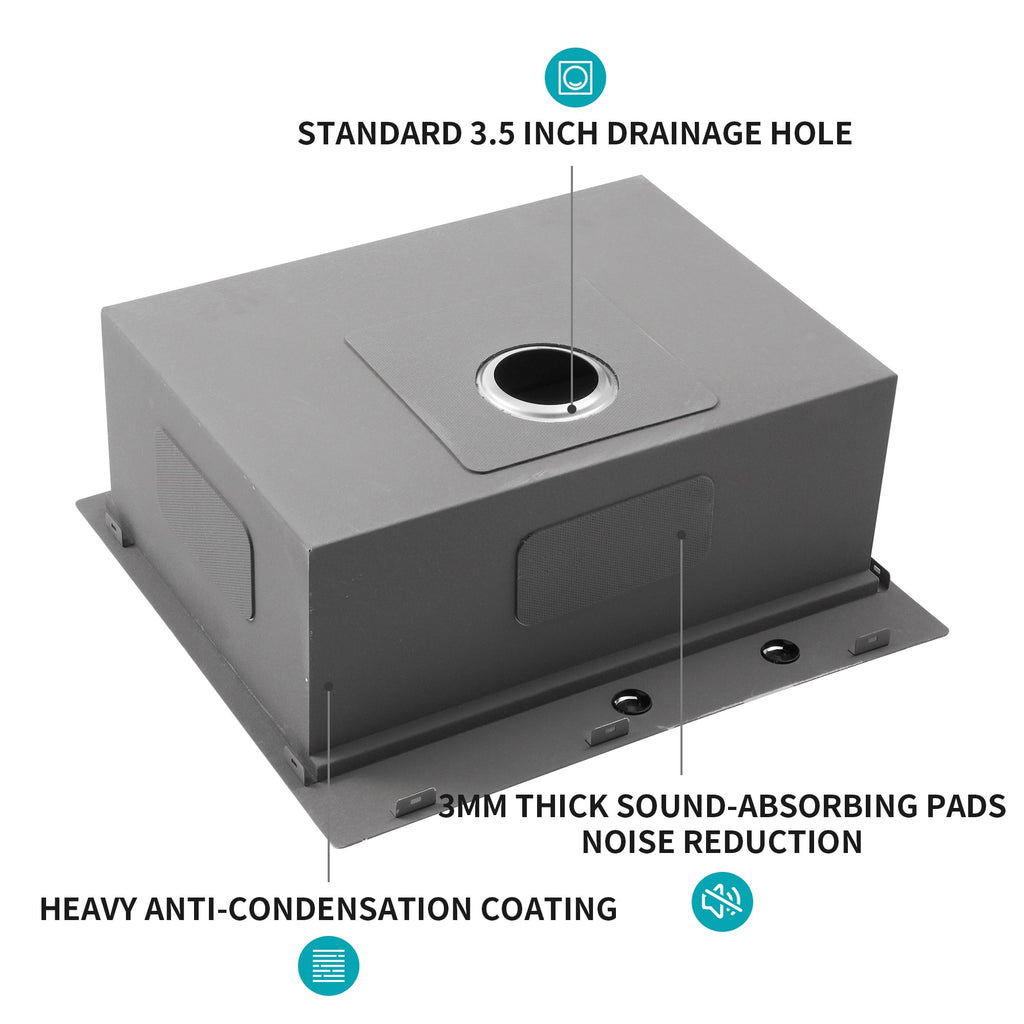 30 Drop Kitchen Sink - 30 x 22 x 10 Inch Kitchen Sink