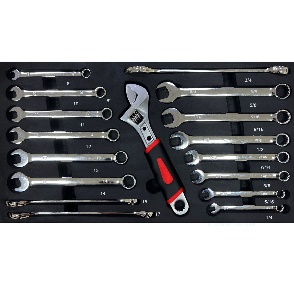 20" Portable 3-Drawer Steel Toolbox