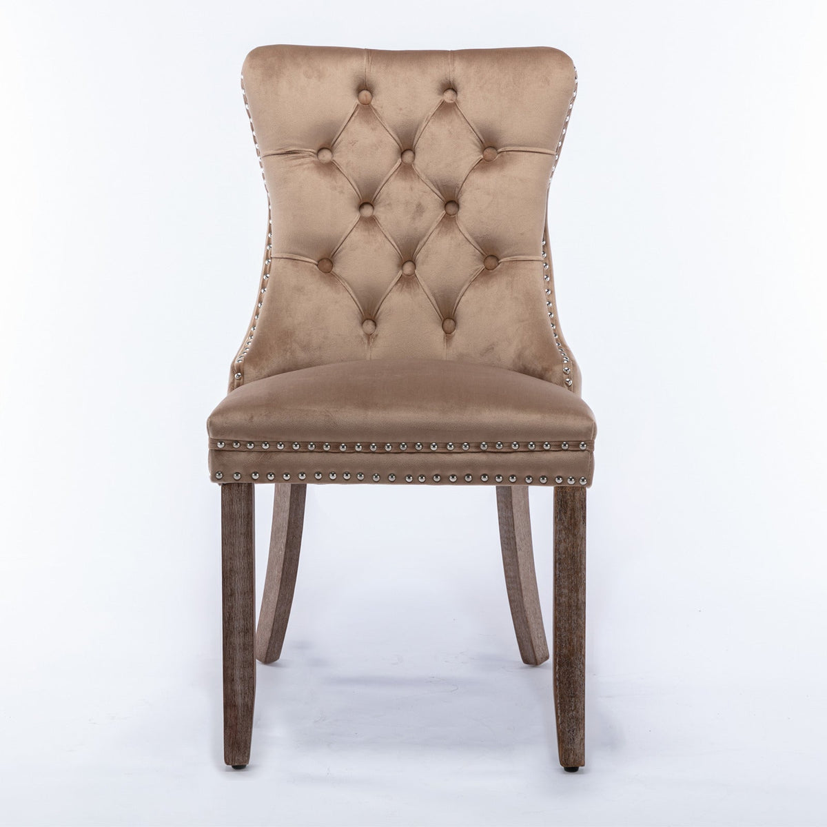 Nikki Collection Velvet Upholstered Dining Chair Set