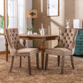 Nikki Collection Velvet Upholstered Dining Chair Set