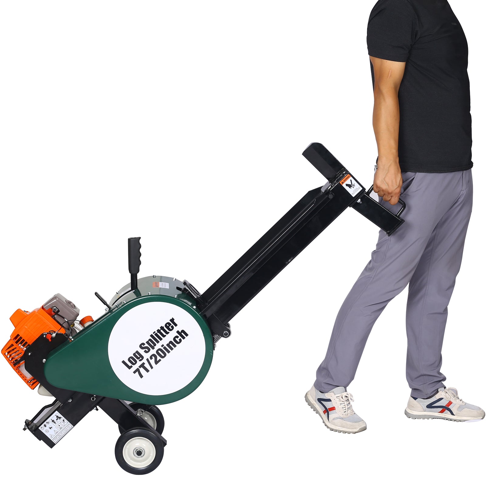 Double Flywheel Electric Log Splitter 7-Ton