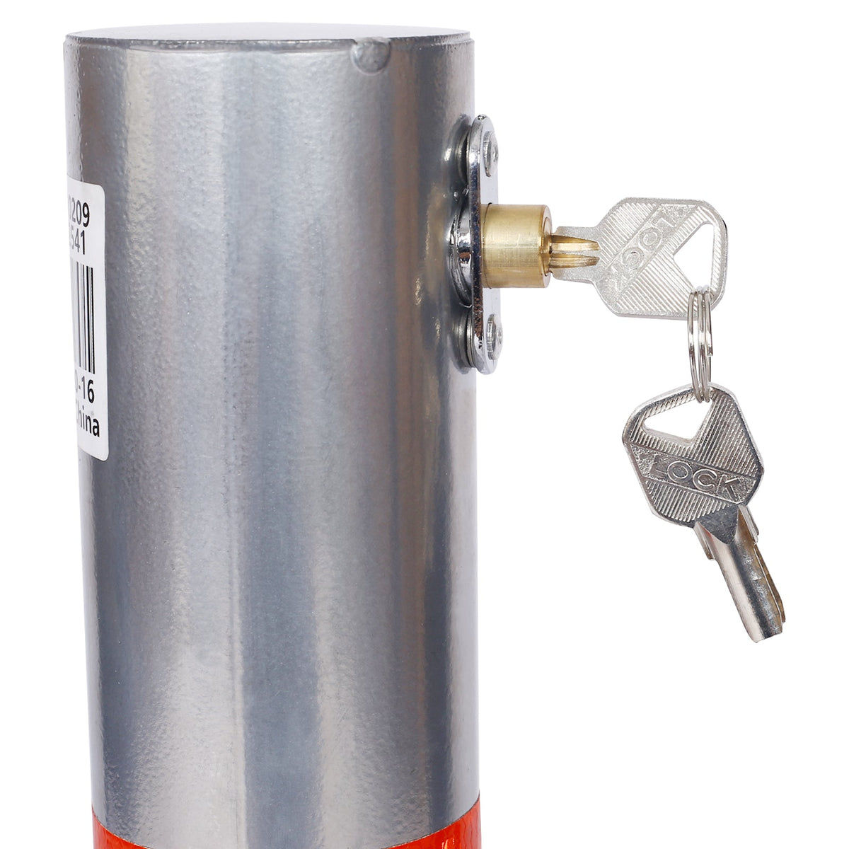 Parking Bollard with Lock - Durable Steel Barrier