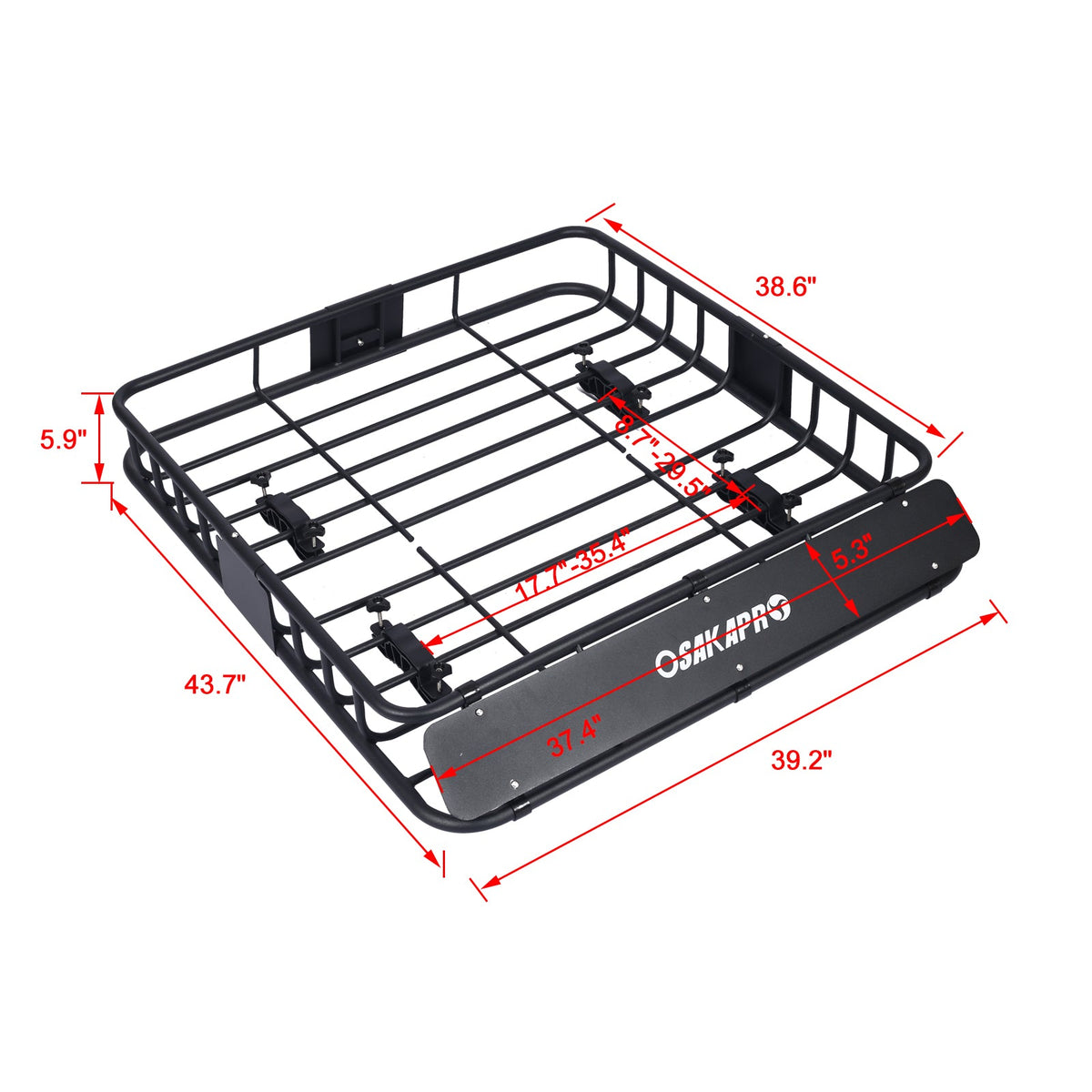 Rooftop Cargo Carrier Basket Motoring Roof Rack