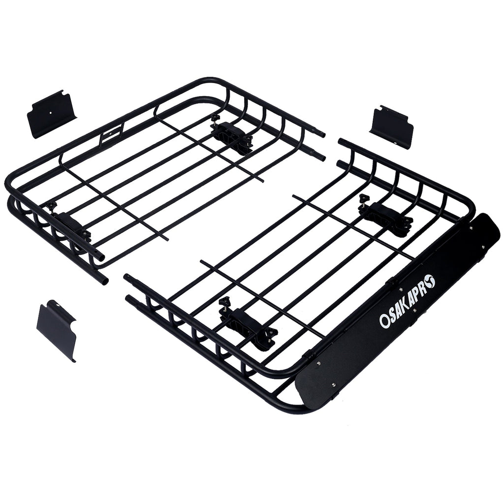 Rooftop Cargo Carrier Basket Motoring Roof Rack - 42"