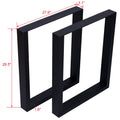 Wide Metal Table Legs - Set of 2