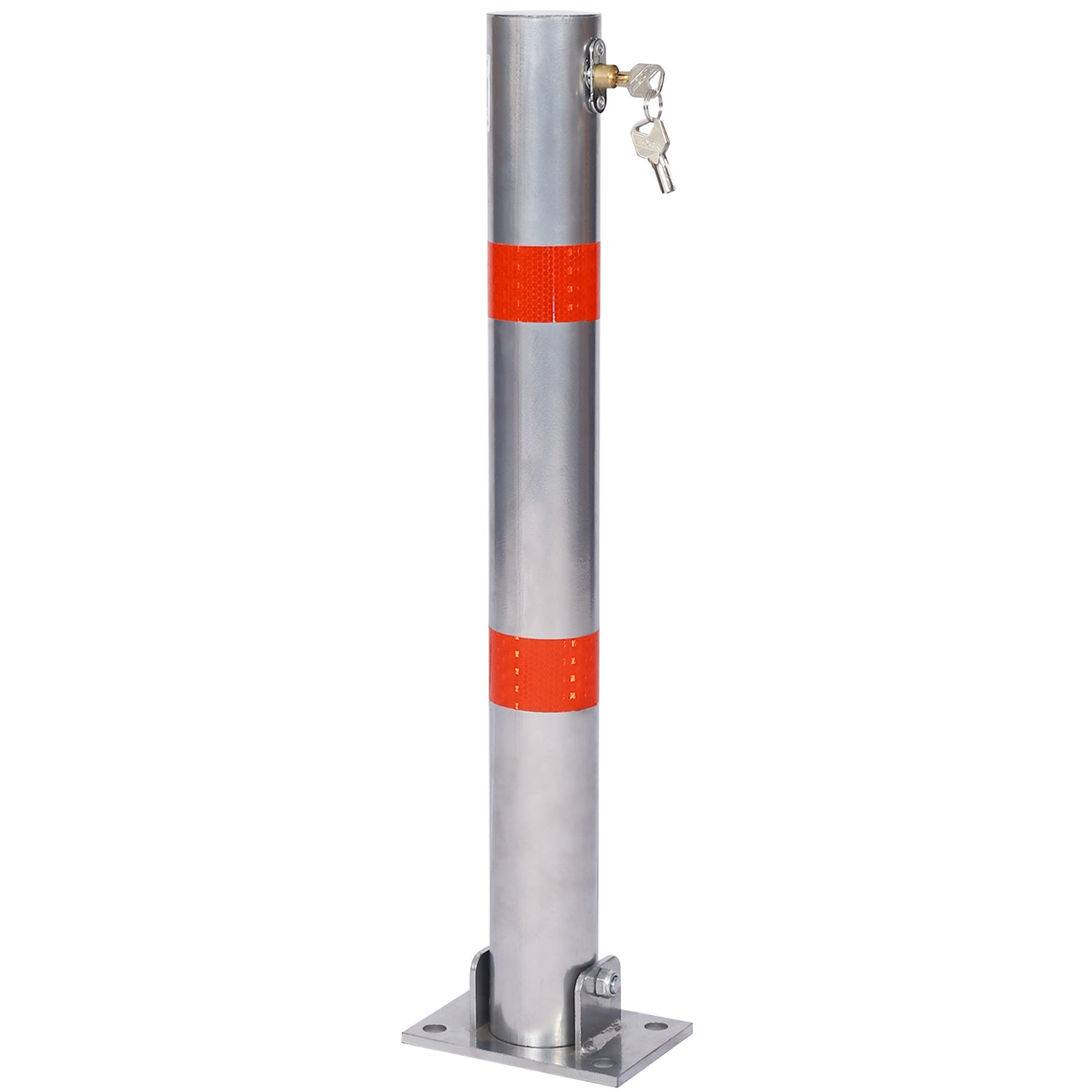 Parking Bollard with Lock - Durable Steel Barrier