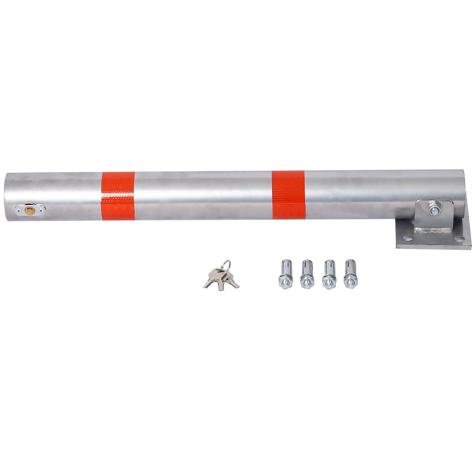 Parking Bollard with Lock - Durable Steel Barrier