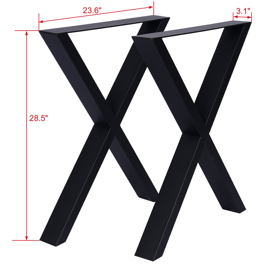 X Table Legs 28X 24" - Set of 2