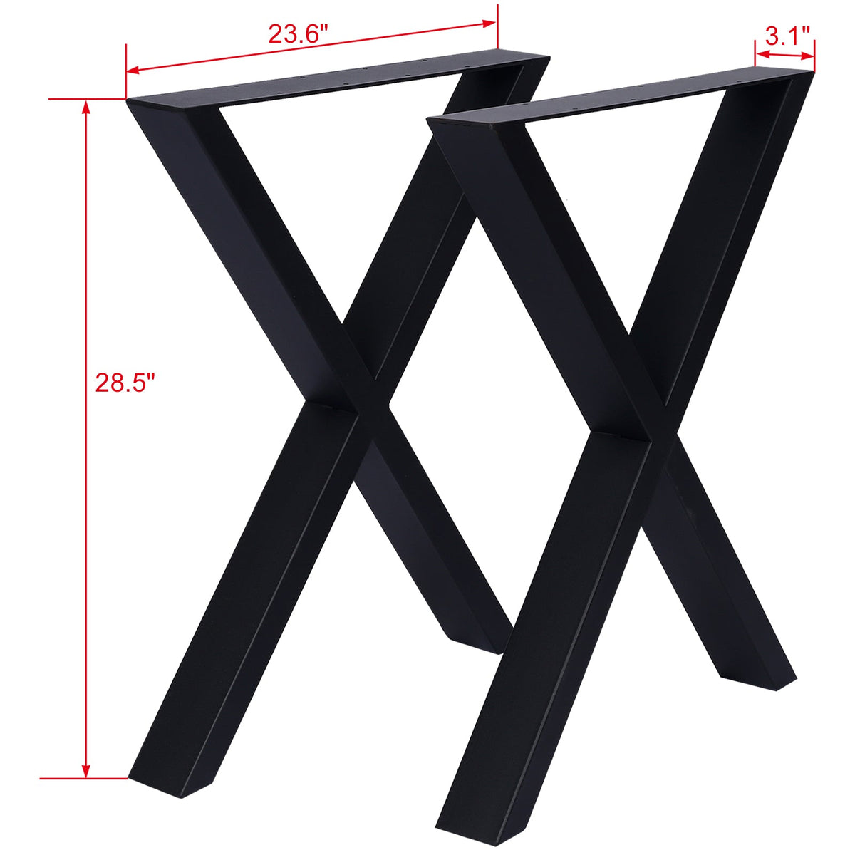 X Table Legs 28X 24" - Set of 2