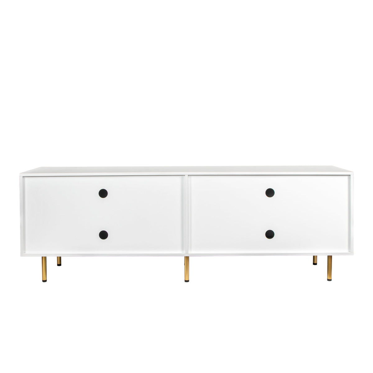 Modern Warm White TV Cabinet