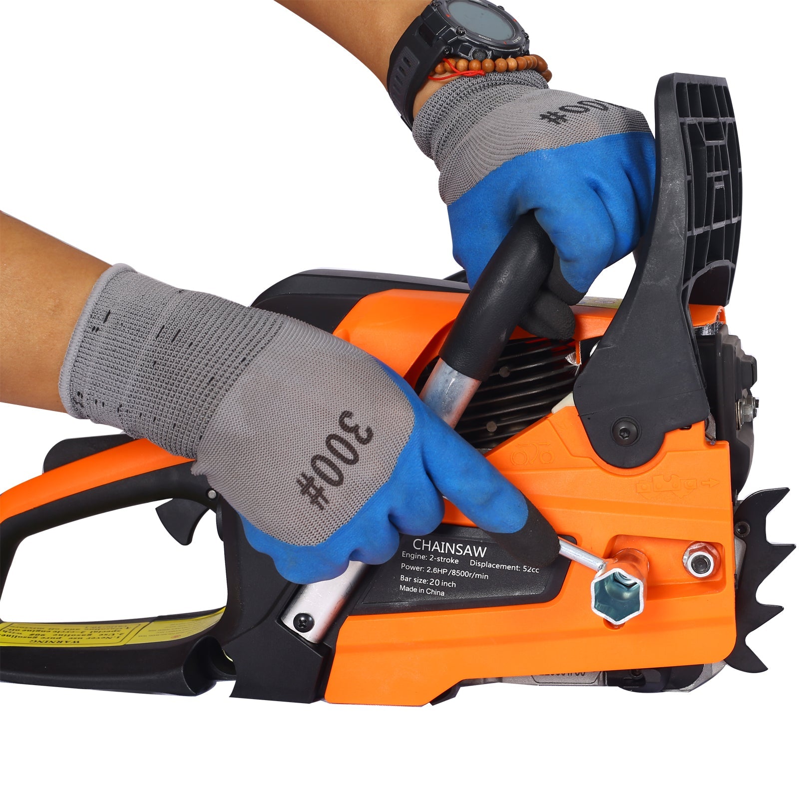 52cc Gasoline Chainsaw with 20-Inch Bar