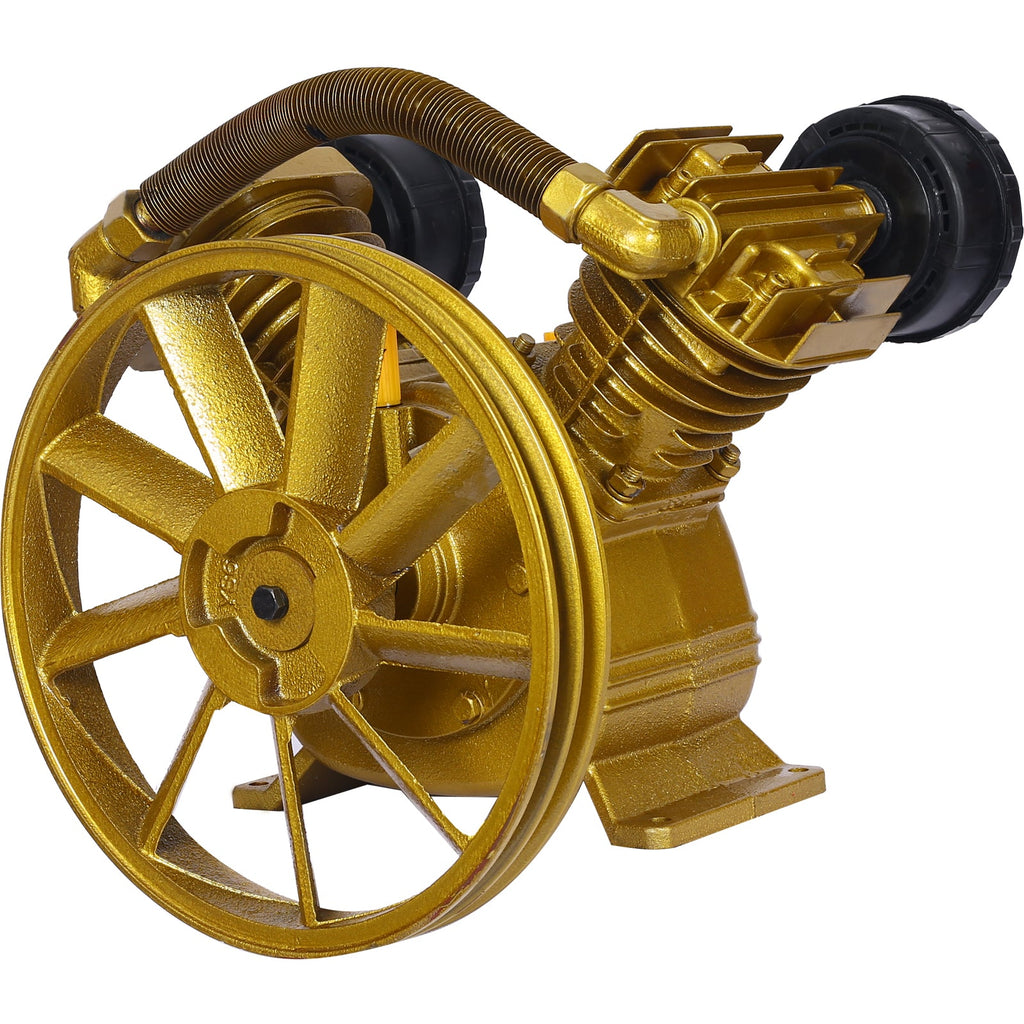 5.5HP Air Compressor Pump Head 21CFM, 115 PSI V-Type Dual-Cylinder