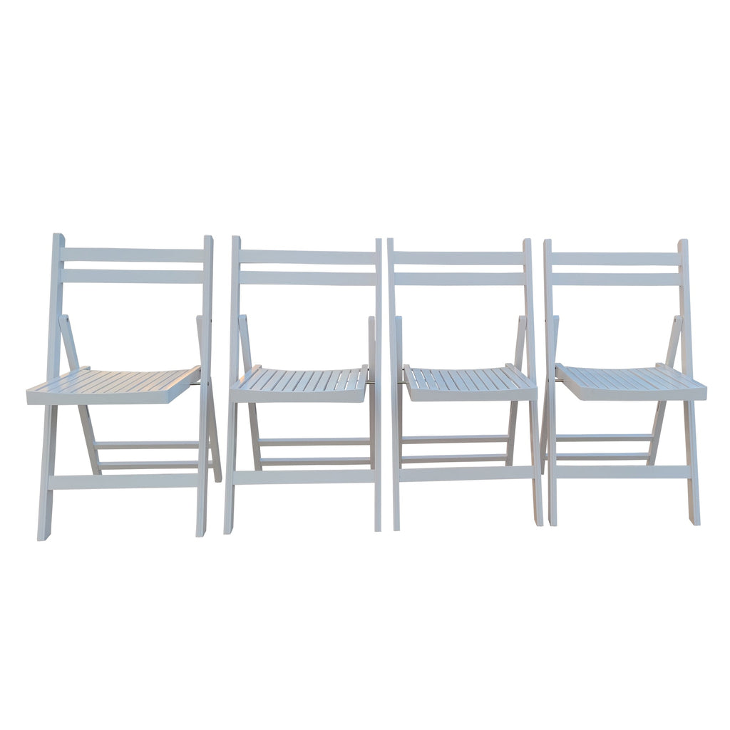 Furniture Slatted Wood Folding Special Event Chair