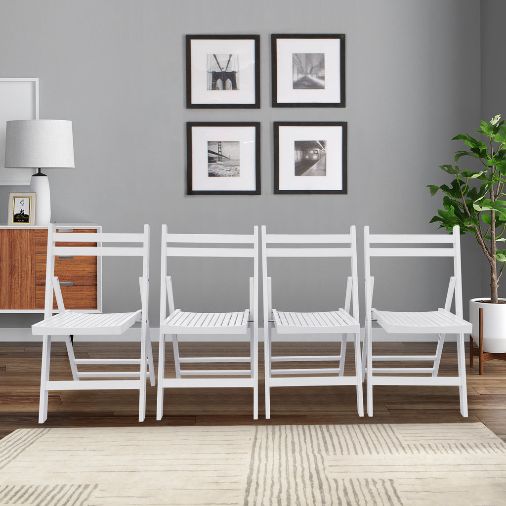 Furniture Slatted Wood Folding Special Event Chair