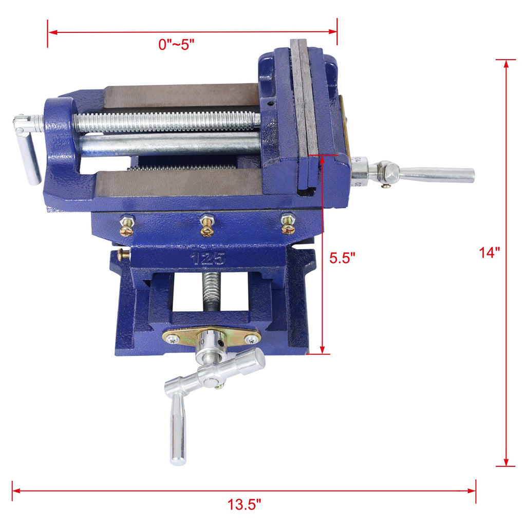 5" Cross Slide Vise - Precision Drill Press Tool