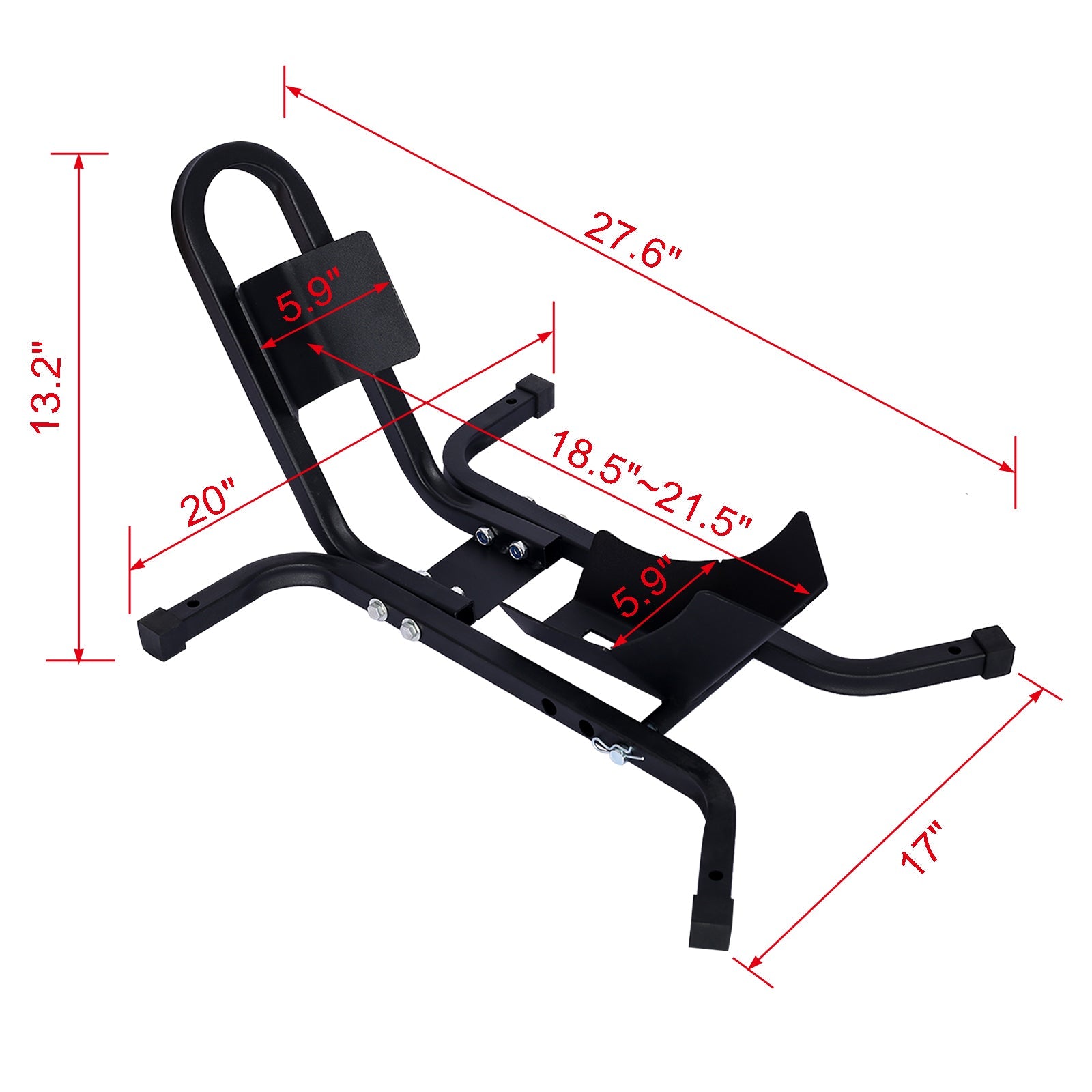 Motorcycle Front Tire Chock - 1200 lbs Heavy Duty Wheel Stand