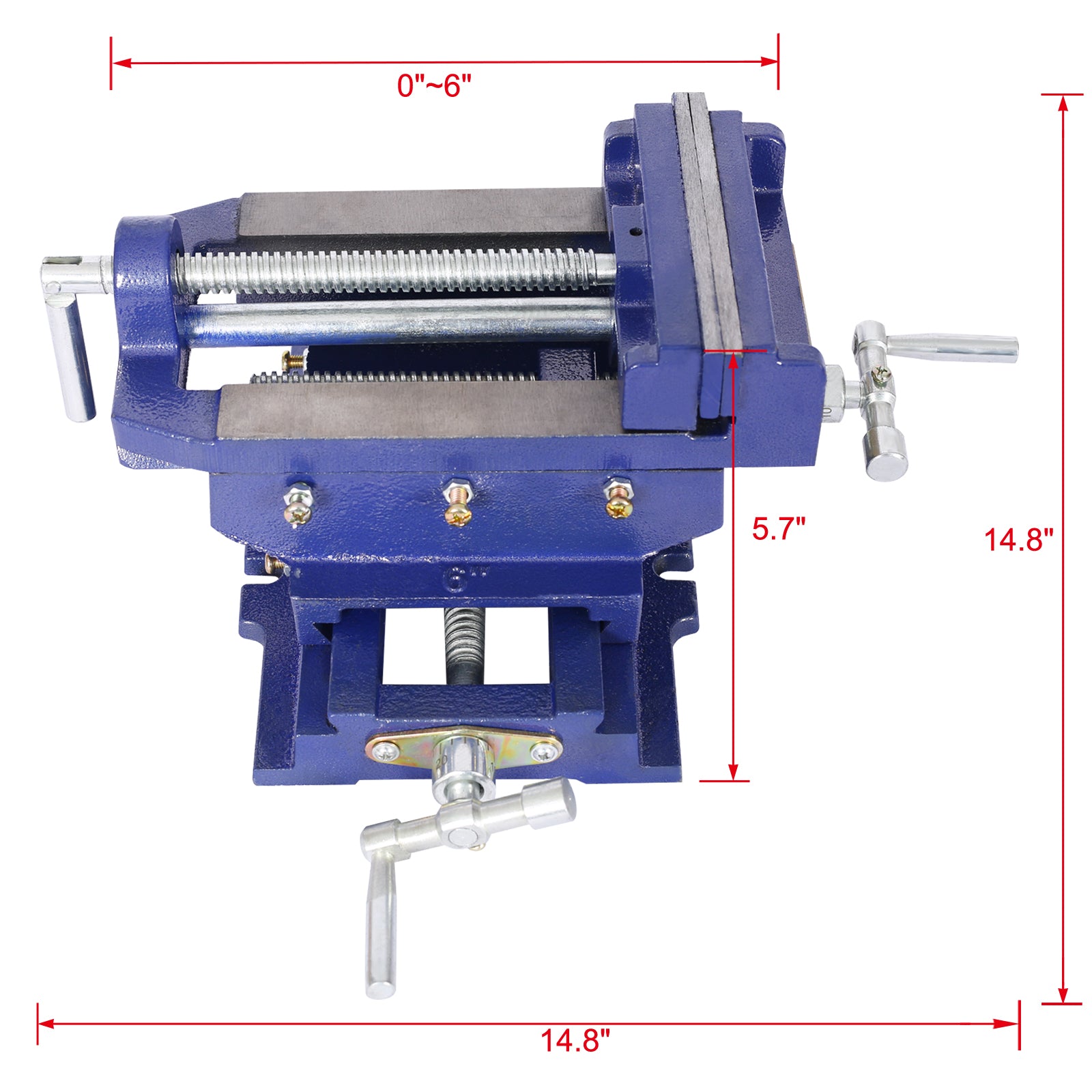 Cross Slide Vise - 6 Inch Drill Press Metal Milling 2 Way X-Y