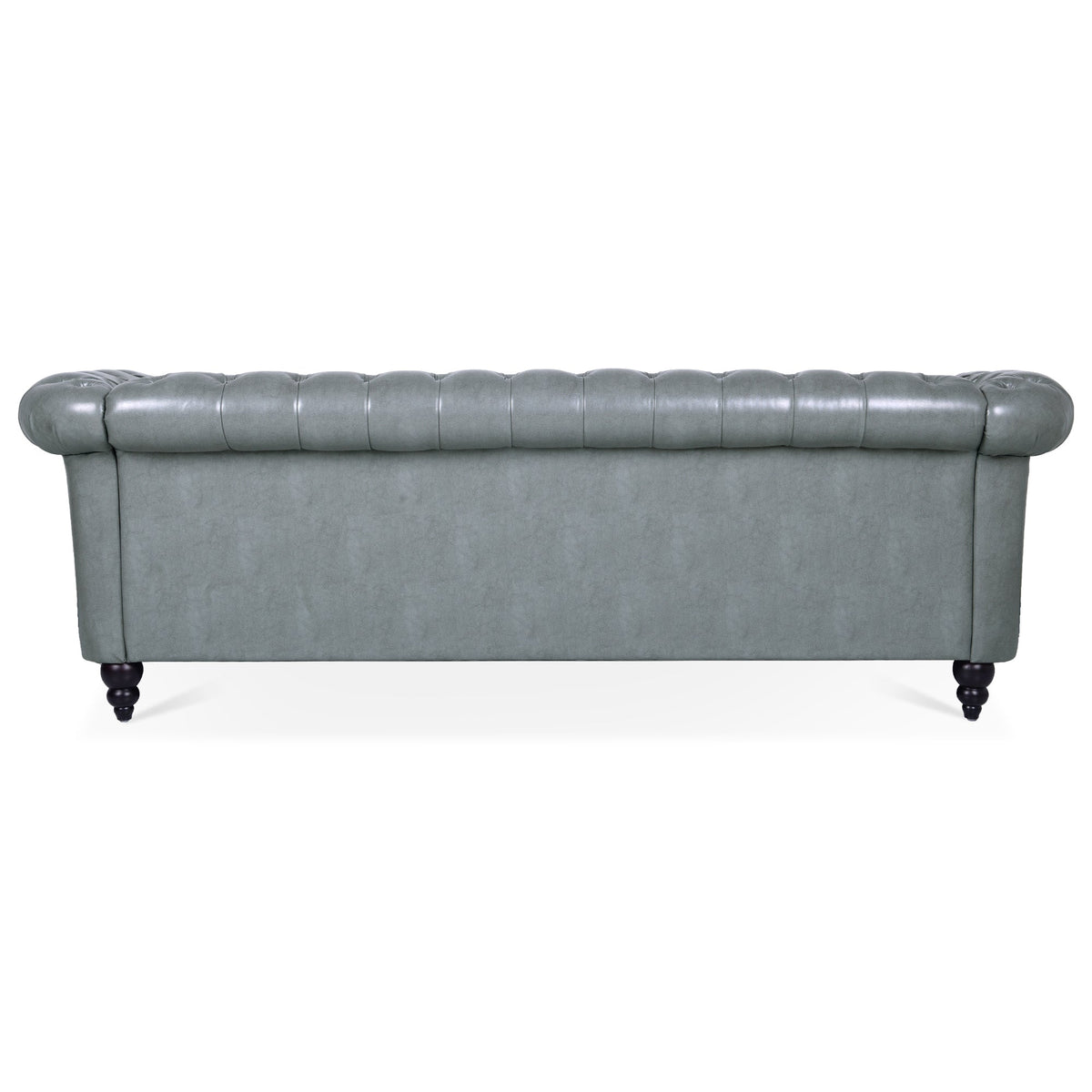84.65" Rolled Arm Chesterfield 3 Seater Sofa