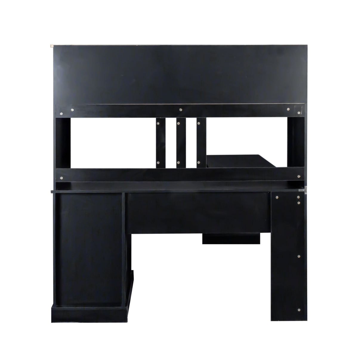Antiqued Home Office Computer Desk with Hutch