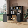 Antiqued Home Office Computer Desk with Hutch