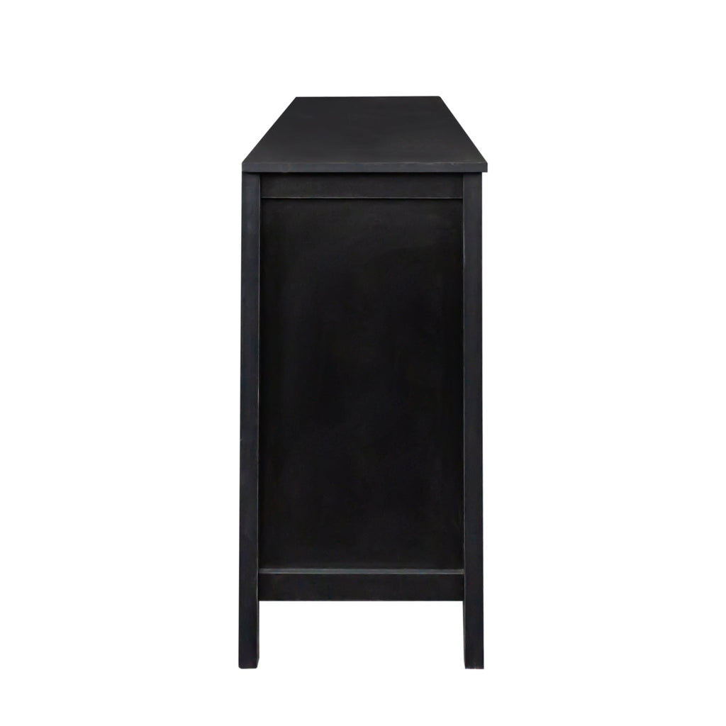 Cabinet with 4 Doors and Open Shelves